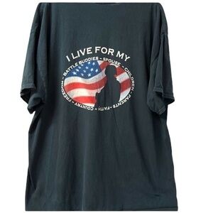 Military divide awareness t shirt black men’s size XXL‎ (889)